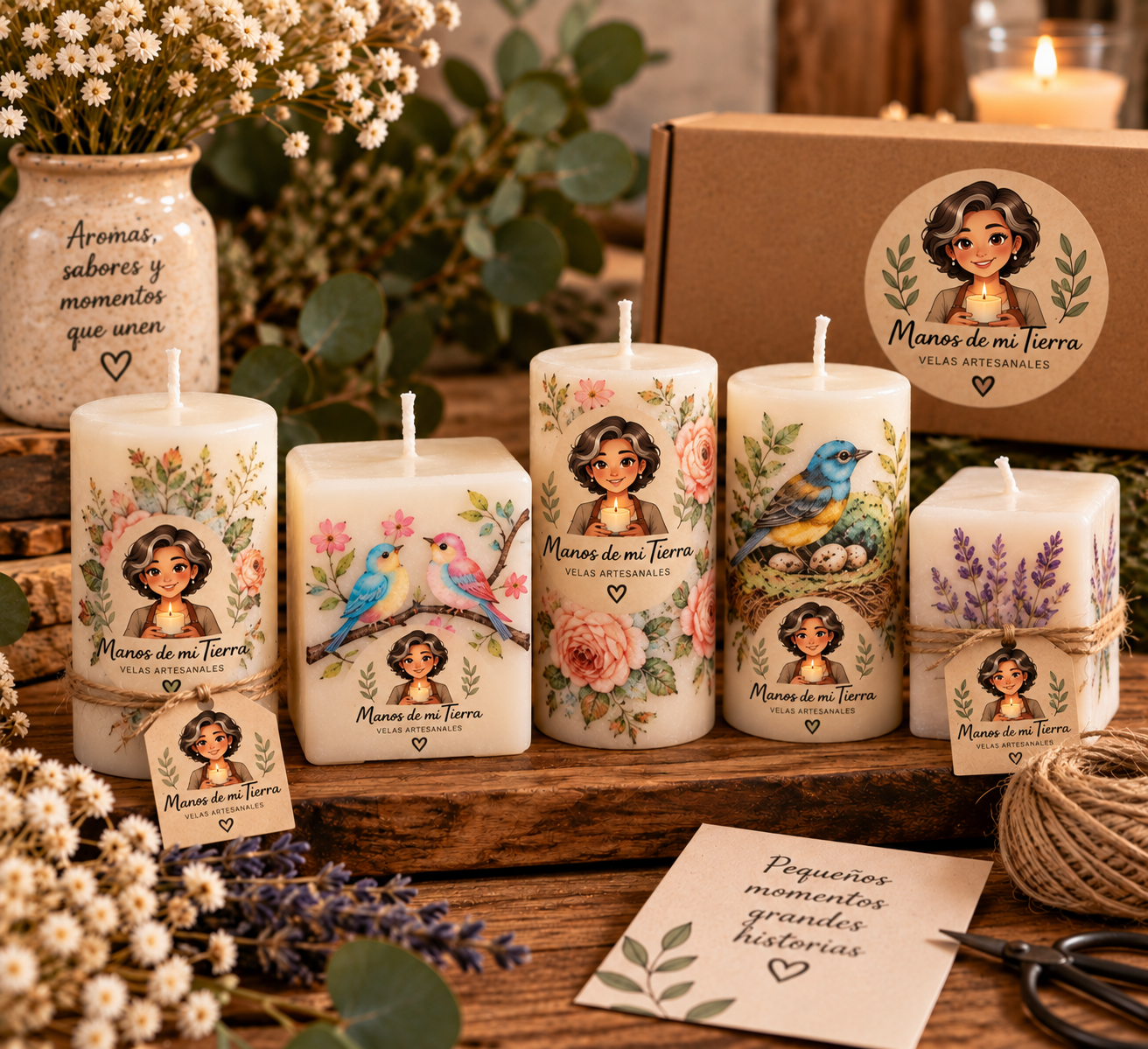 Velas de Día de Muertos